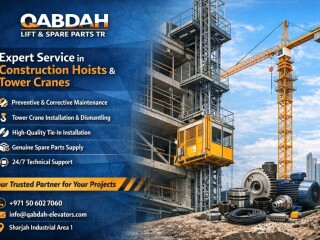 صيانة وتركيب الروافع البرجية والمصاعد الانشائية